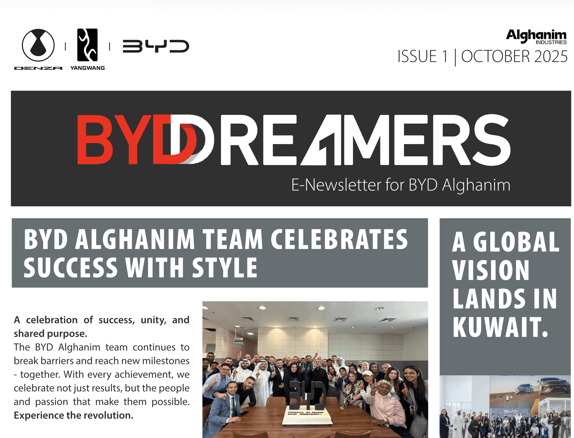 BYD Alghanim Team Celebrates Success with Style